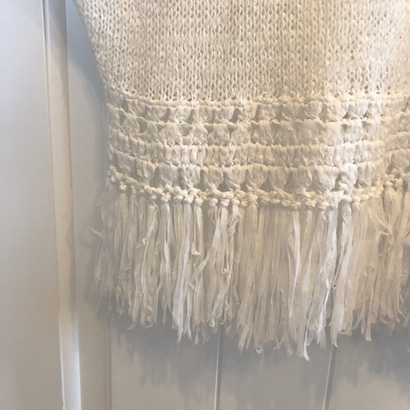 🌈 6/$60, Karen Kane, White, Sheer Layering Top, Size XLarge - Picture 4 of 6